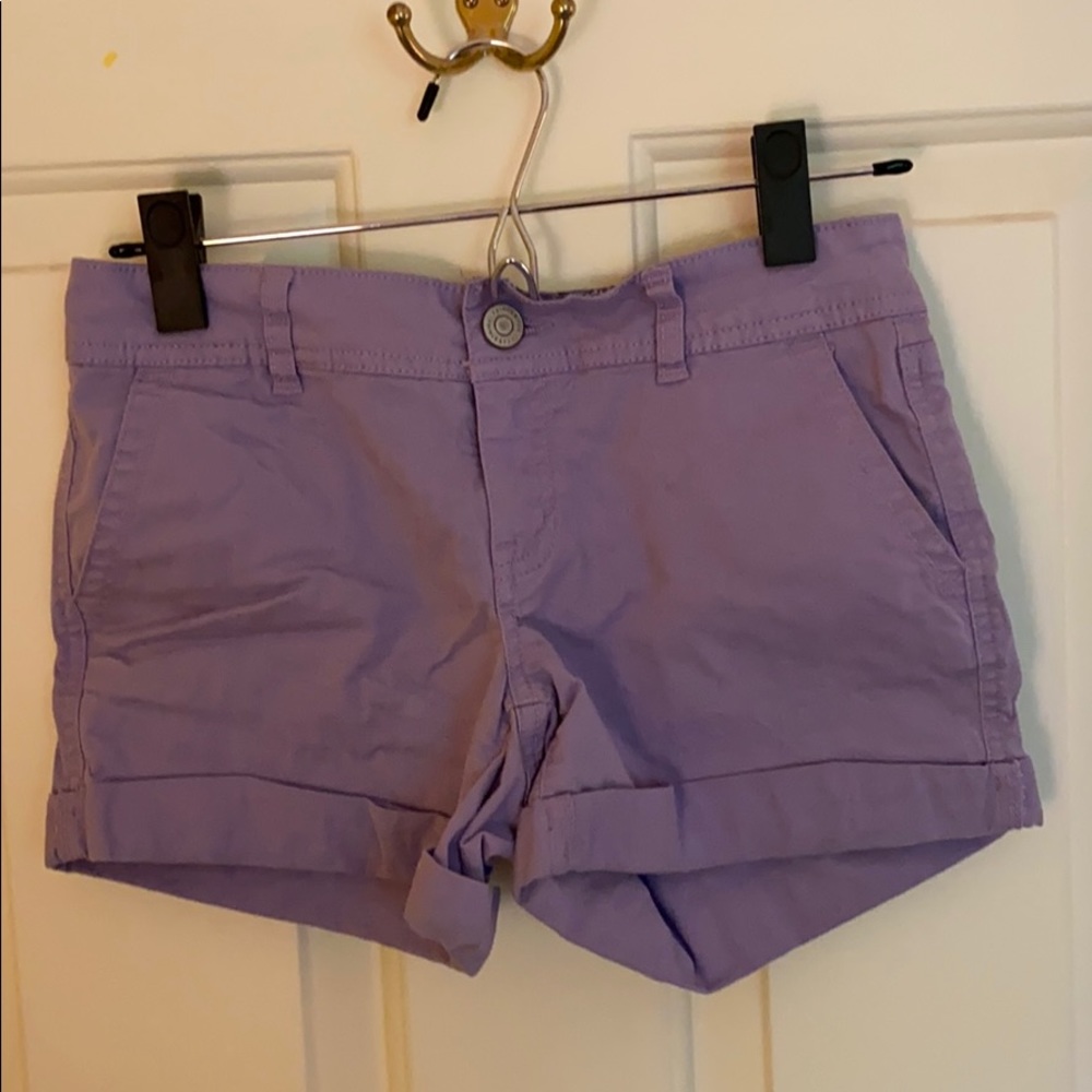 purple shorts